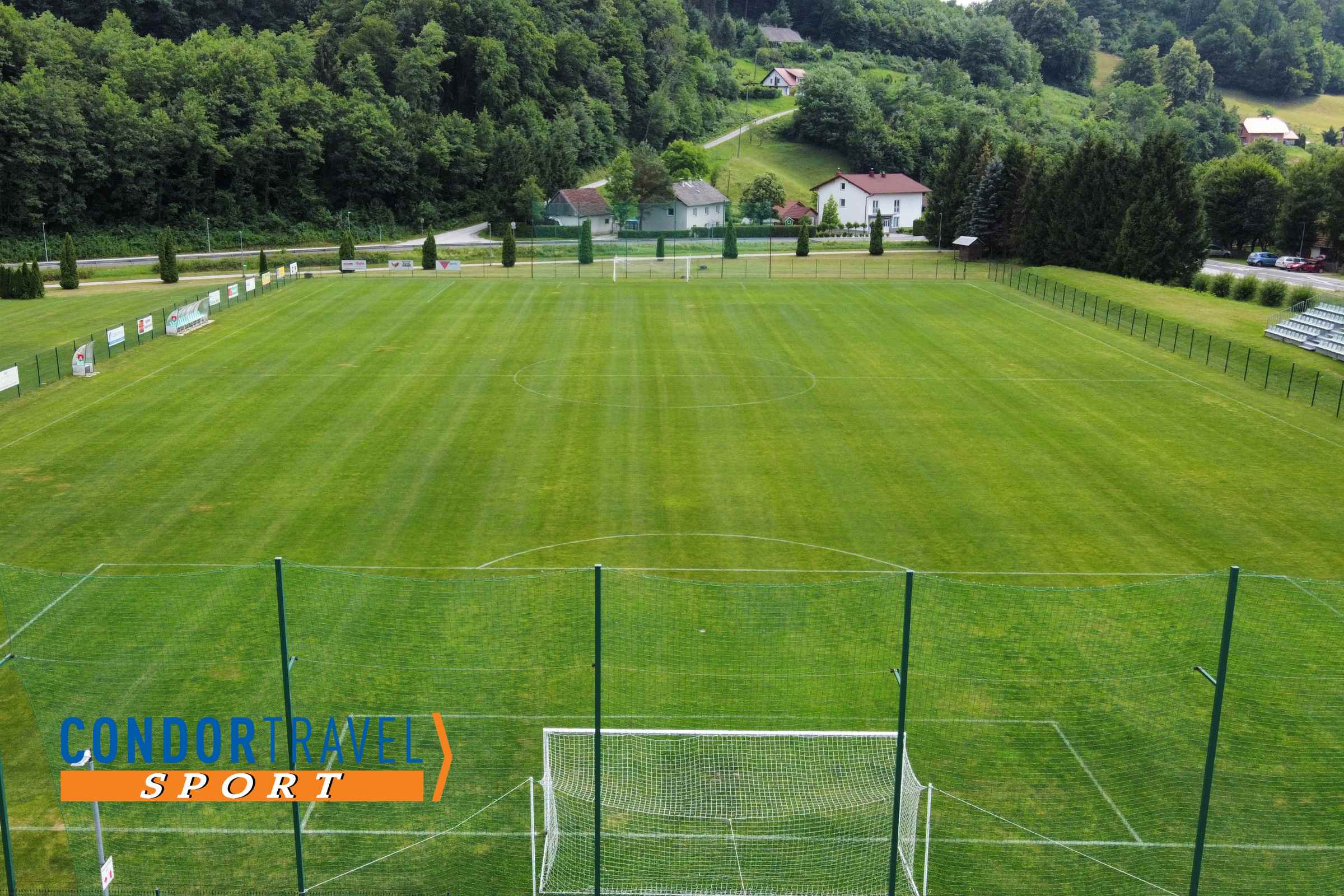 Rogatec natural grass football field